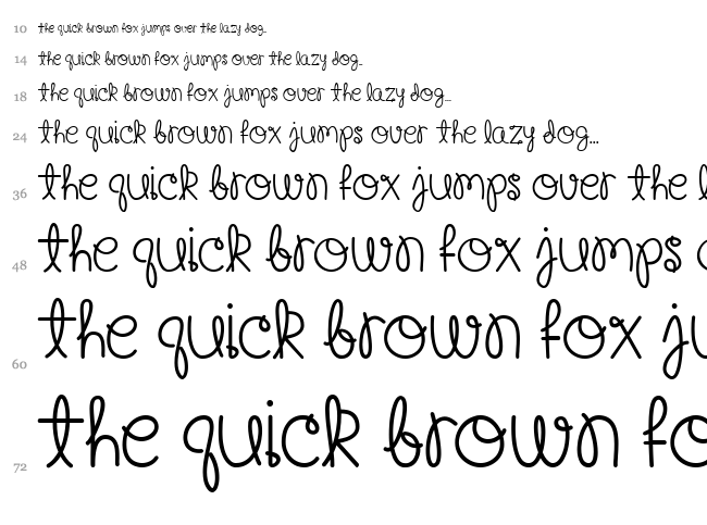 Happy Birthday, Baby font waterfall